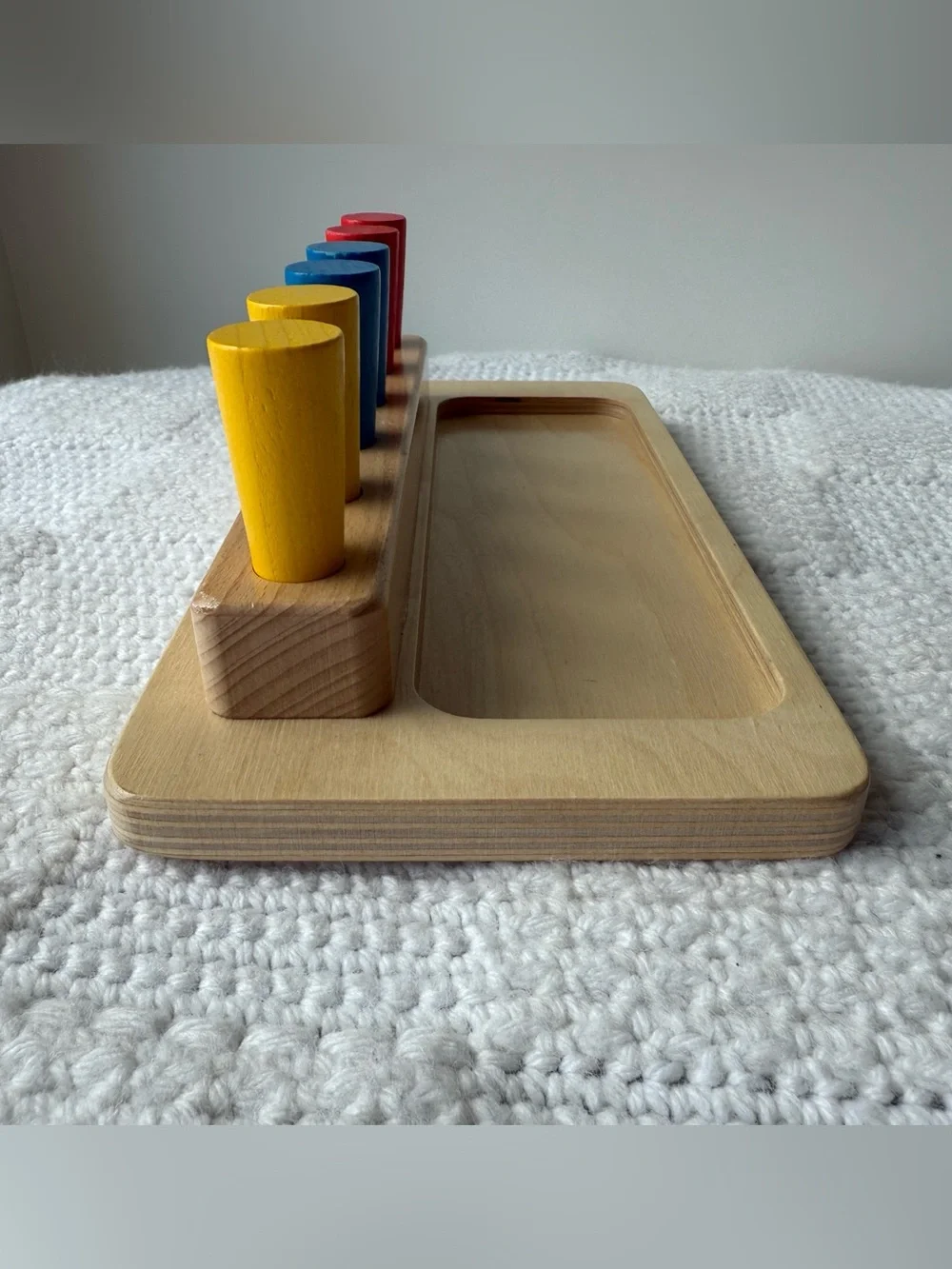 Monti Kids Wooden Peg Box Toy
